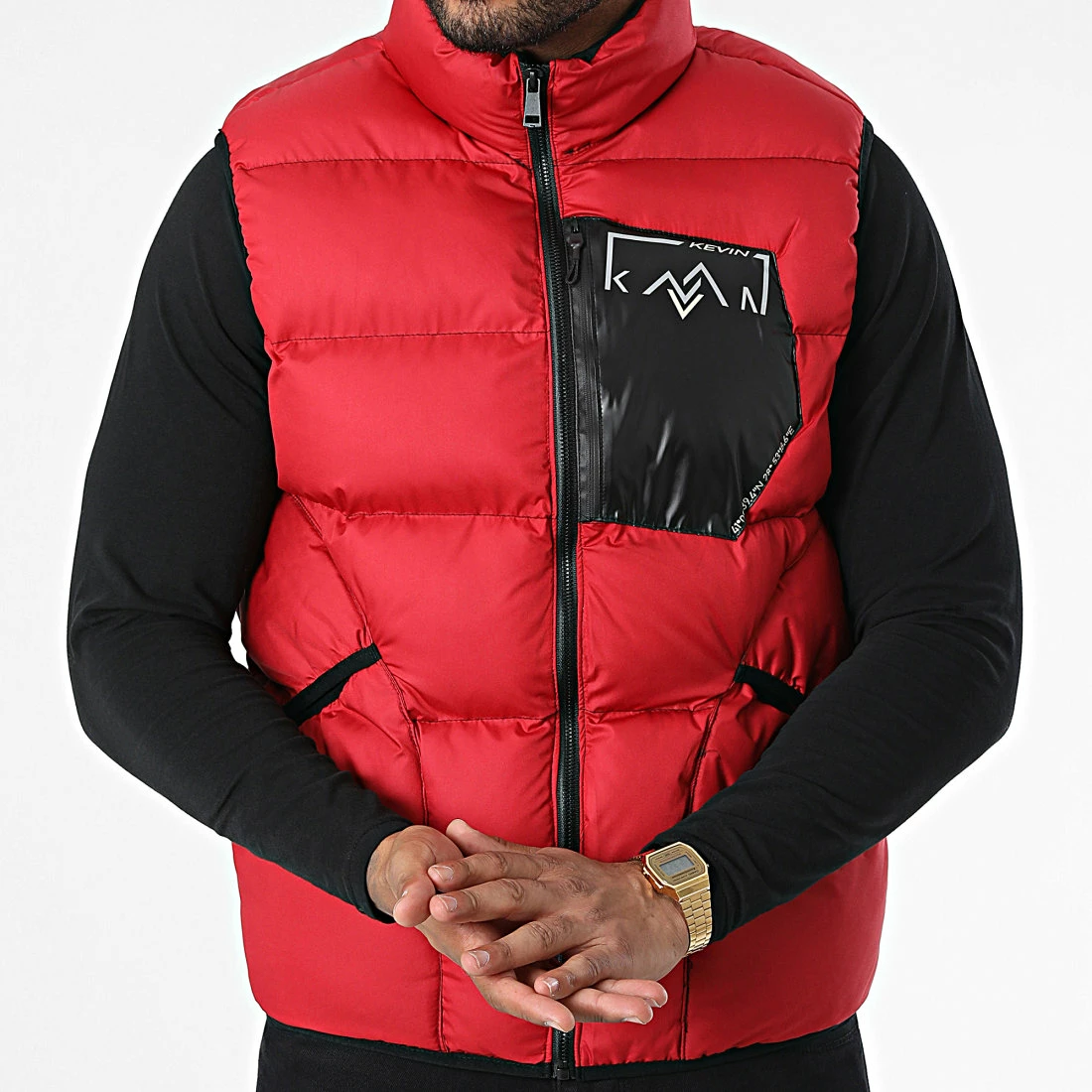 Vente flash 👏 Doudoune Sans Manches 209 Rouge de Classic Series 😍 5 Vente flash 👏 Doudoune Sans Manches 209 Rouge de Classic Series 😍 – Image 3