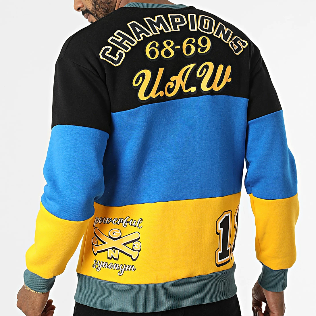 Acheter 🎁 Sweat Crewneck 1136 Jaune Bleu Roi Noir de Classic Series 👍 3 Acheter 🎁 Sweat Crewneck 1136 Jaune Bleu Roi Noir de Classic Series 👍
