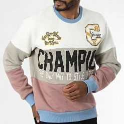 De gros 🤩 Sweat Crewneck 1136 Beige Clair Taupe Rose de Classic Series 💯 -Classic Series Soldes classic series 340752 GK 1136 EKRU 20220929T160927 03