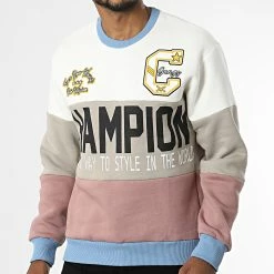 De gros 🤩 Sweat Crewneck 1136 Beige Clair Taupe Rose de Classic Series 💯 -Classic Series Soldes classic series 340752 GK 1136 EKRU 20220929T160928 04