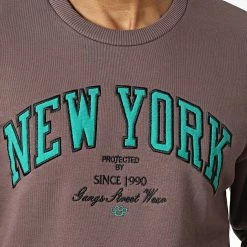 Promo 👍 Sweat Crewneck 1124 Marron de Classic Series 🤩 -Classic Series Soldes classic series 340772 GK 1124 MURDUM 20220929T161113 02