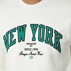 Offres 😀 Sweat Crewneck 1124 Beige de Classic Series 🔥 -Classic Series Soldes classic series 340773 GK 1124 EKRU 20221006T151928 02