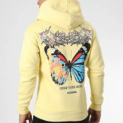 Acheter ✔️ Sweat Capuche 1126 Jaune de Classic Series ✨