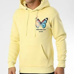 Acheter ✔️ Sweat Capuche 1126 Jaune de Classic Series ✨ -Classic Series Soldes classic series 340784 GK 1126 SARI 20221006T152716 04