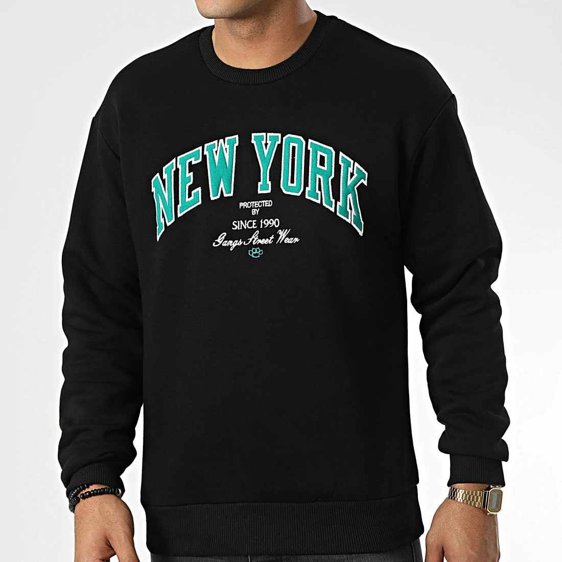 De gros 🤩 Sweat Crewneck 1124 Noir de Classic Series 🛒 3 De gros 🤩 Sweat Crewneck 1124 Noir de Classic Series 🛒