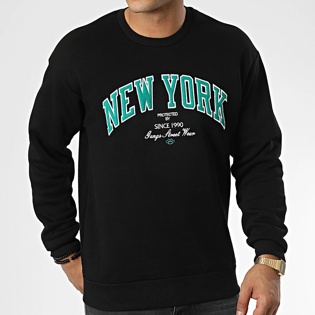 De gros 🤩 Sweat Crewneck 1124 Noir de Classic Series 🛒 5 De gros 🤩 Sweat Crewneck 1124 Noir de Classic Series 🛒 – Image 3