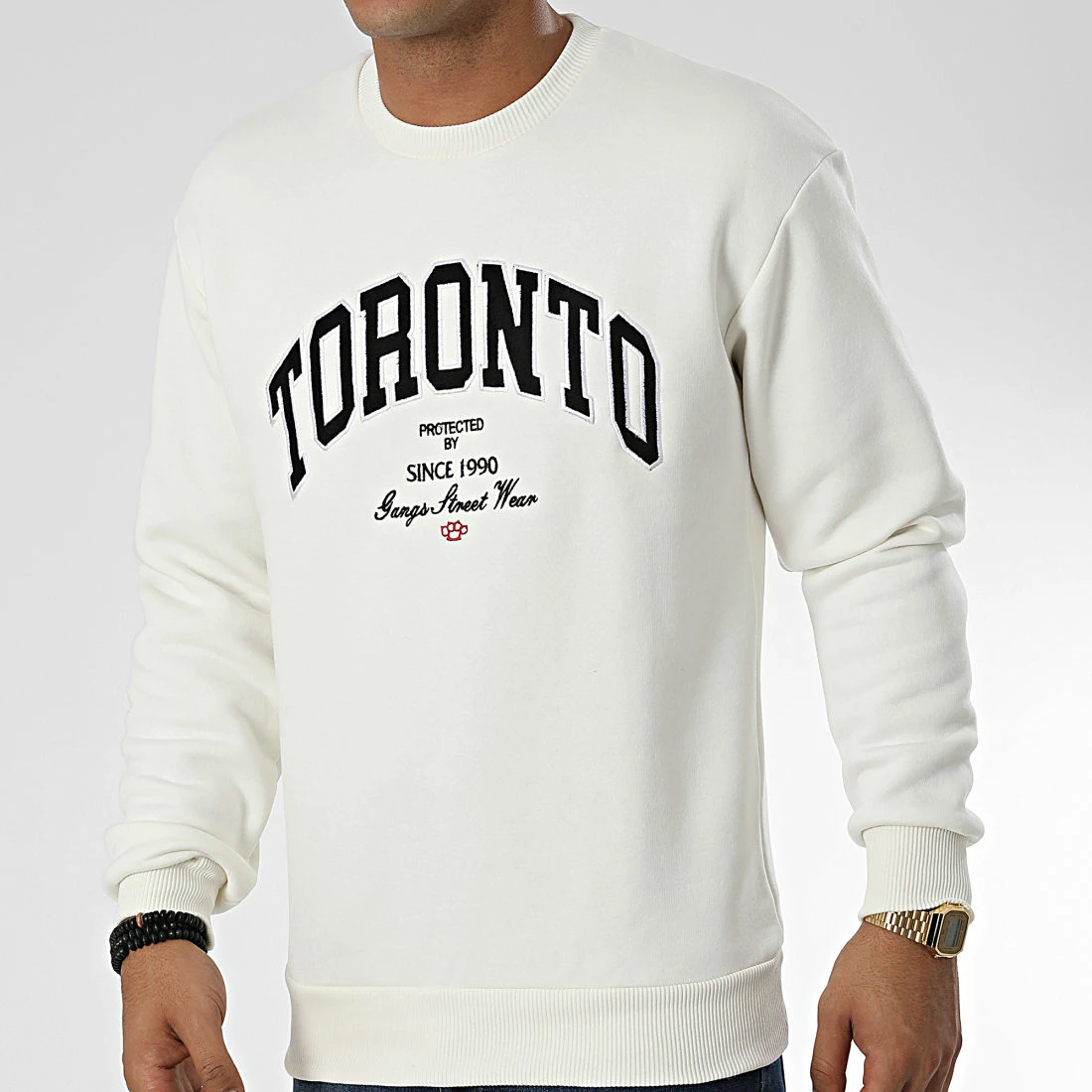 De gros 😀 Sweat Crewneck 1123 Beige Clair de Classic Series 🎉 5 De gros 😀 Sweat Crewneck 1123 Beige Clair de Classic Series 🎉 – Image 3