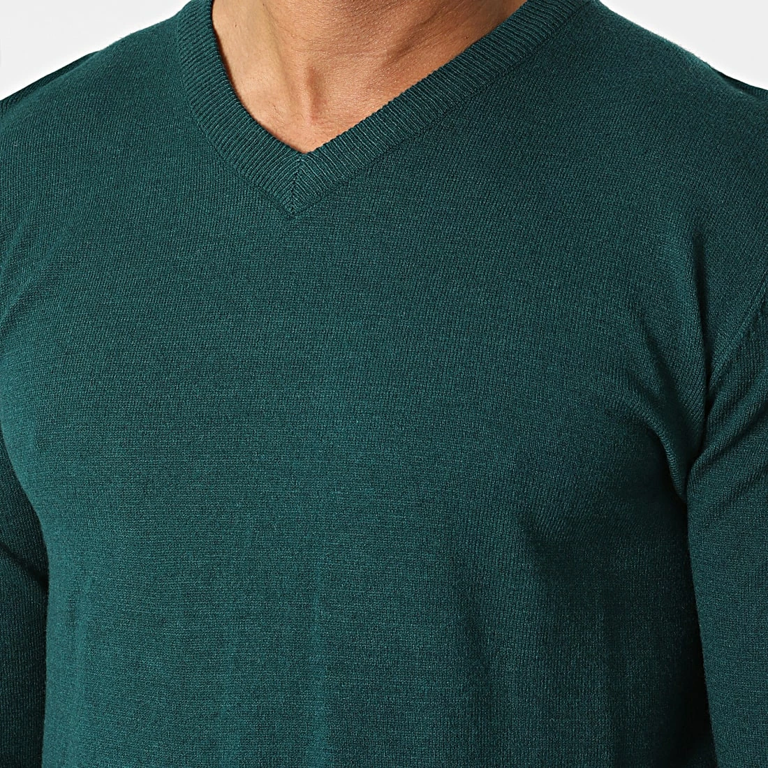 Offres ⌛ Pull Col V 6745 Vert Foncé de Classic Series 😀 4 Offres ⌛ Pull Col V 6745 Vert Foncé de Classic Series 😀 – Image 2