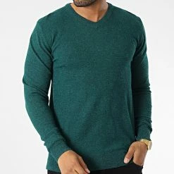 Tout neuf ⌛ Pull Col V 6745 Vert de Classic Series 😍