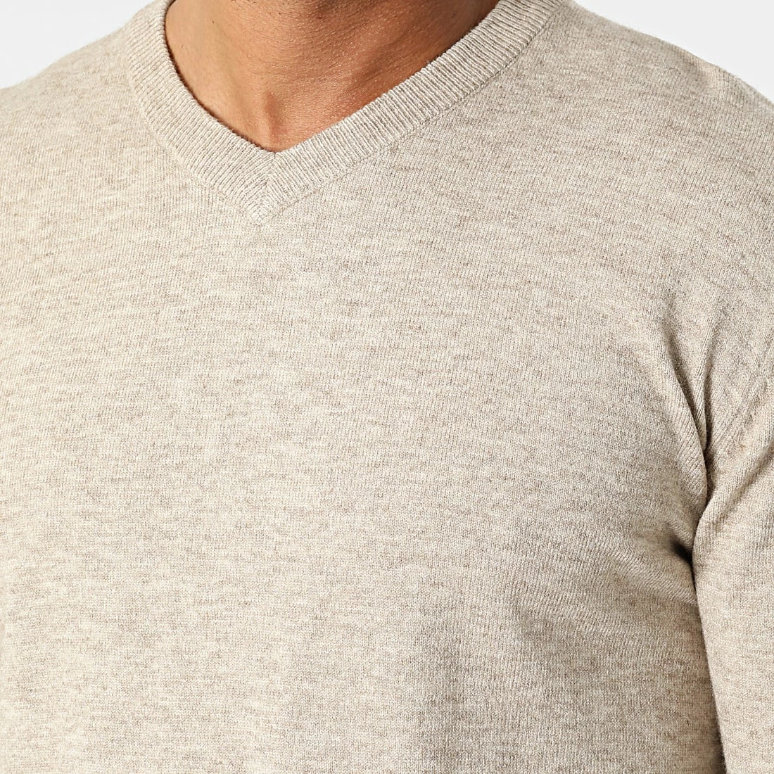 Coupon ❤️ Pull Col V 6745 Beige de Classic Series 😀 4 Coupon ❤️ Pull Col V 6745 Beige de Classic Series 😀 – Image 2