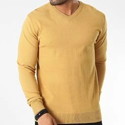 Bon marché 🎁 Pull Col V 6745 Moutarde de Classic Series 🎉 -Classic Series Soldes classic series 342224 6745 MOUTARDE 20221020T125213 03