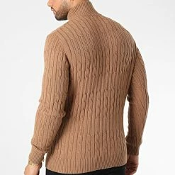 Nouveau 🔥 Pull Col Zippé 6852 Camel de Classic Series 👍 -Classic Series Soldes classic series 342235 6852 CAMEL 20221020T135214 04