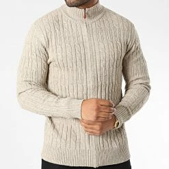 Vente flash 😍 Gilet Zippé 6855 Beige de Classic Series ✨ -Classic Series Soldes classic series 342238 6855 BEIGE 20221020T135120 03