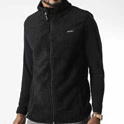 Nouveau ✔️ Veste Zippée Sans Manches DP-10022-007 Noir de Classic Series 👍