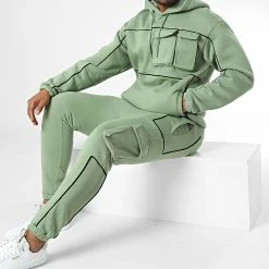 Budget 👍 Ensemble De Survetement 1108 Vert Clair de Classic Series 💯