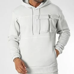 Vente flash 🥰 Ensemble De Survetement 1108 Gris de Classic Series ✔️ -Classic Series Soldes classic series 342472 GK 1108T GRI 20221013T151421 03