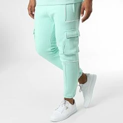 Nouveau 😍 Ensemble De Survetement 1108 Vert Clair de Classic Series 🎉 -Classic Series Soldes classic series 342474 GK 1108T MINT 20221013T151440 04