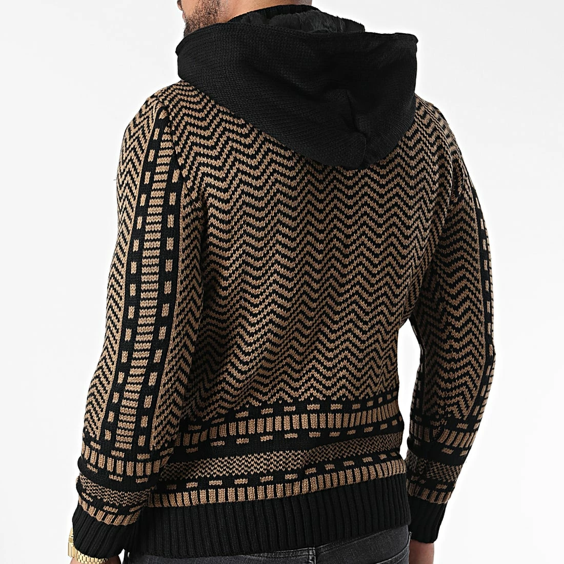 Coupon 🎁 Gilet Zippé Capuche 3007 Noir Camel de Classic Series 😉 6 Coupon 🎁 Gilet Zippé Capuche 3007 Noir Camel de Classic Series 😉 – Image 4