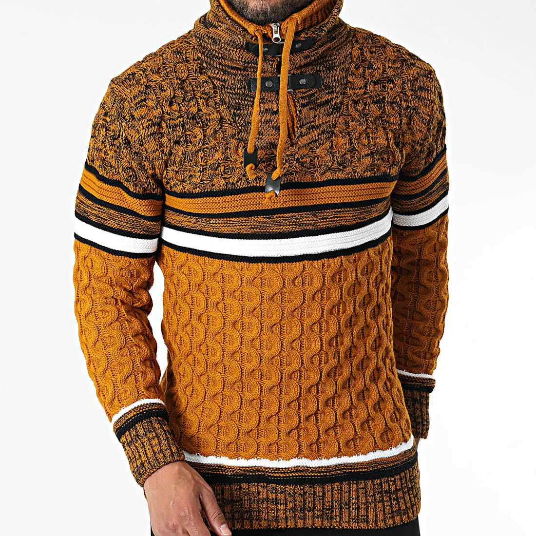 Vente flash 👍 Pull Col Montant 5013 Orange de Classic Series 🌟 3 Vente flash 👍 Pull Col Montant 5013 Orange de Classic Series 🌟