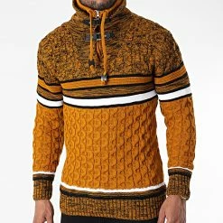 Vente flash 👍 Pull Col Montant 5013 Orange de Classic Series 🌟 8 Vente flash 👍 Pull Col Montant 5013 Orange de Classic Series 🌟 -Classic Series Soldes classic series 342504 5013 YELLOW 20221007T161012 03