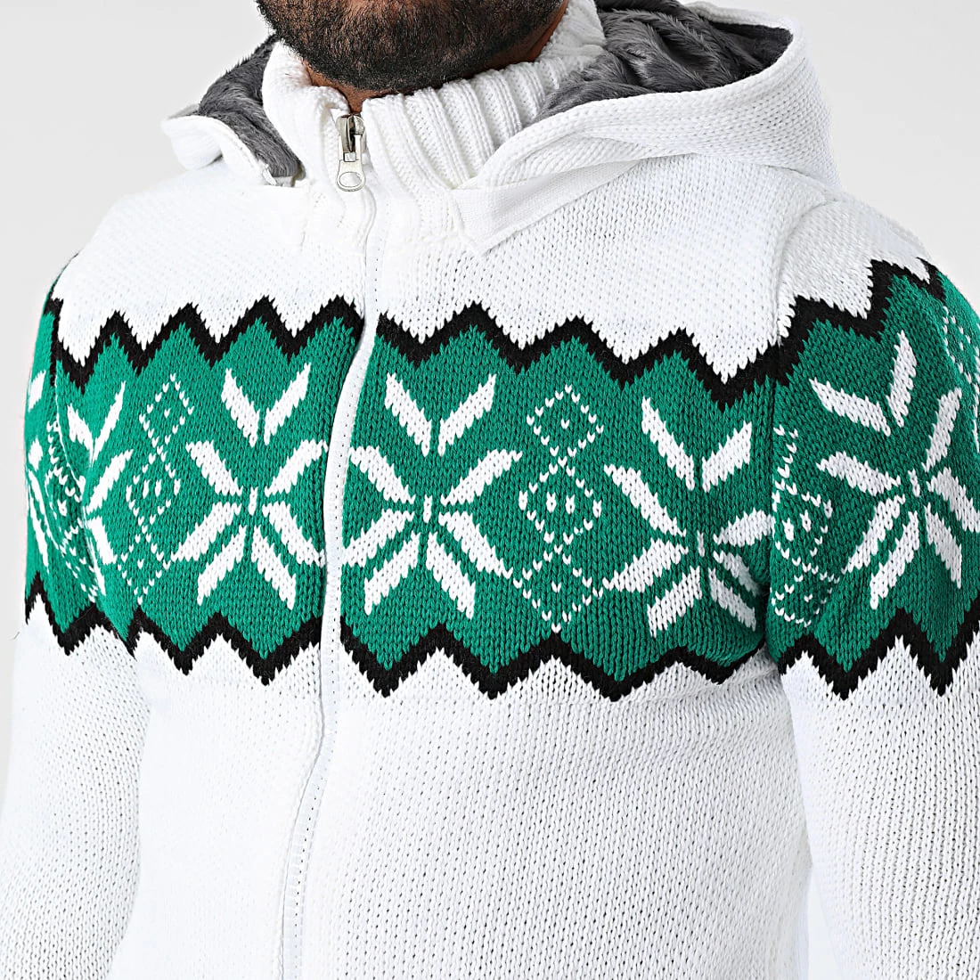 Budget ✔️ Gilet Zippé Capuche 3008 Beige Clair Vert de Classic Series ✔️ 4 Budget ✔️ Gilet Zippé Capuche 3008 Beige Clair Vert de Classic Series ✔️ – Image 2