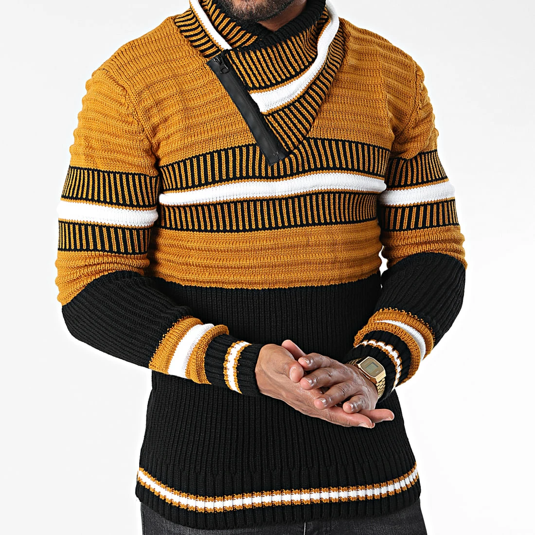 Sortie 🎉 Pull Col Amplified 5007 Noir Orange de Classic Series 💯 3 Sortie 🎉 Pull Col Amplified 5007 Noir Orange de Classic Series 💯