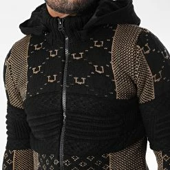 Meilleure vente 🌟 Gilet Zippé Capuche 3013 Noir Camel de Classic Series 😍 -Classic Series Soldes classic series 342562 3013 CAMEL 20221007T155439 02