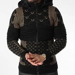 Meilleure vente 🌟 Gilet Zippé Capuche 3013 Noir Camel de Classic Series 😍 -Classic Series Soldes classic series 342562 3013 CAMEL 20221007T155440 03