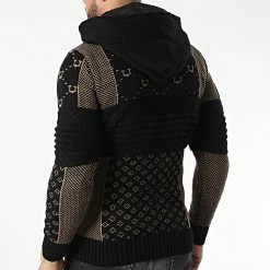 Meilleure vente 🌟 Gilet Zippé Capuche 3013 Noir Camel de Classic Series 😍 -Classic Series Soldes classic series 342562 3013 CAMEL 20221007T155442 04