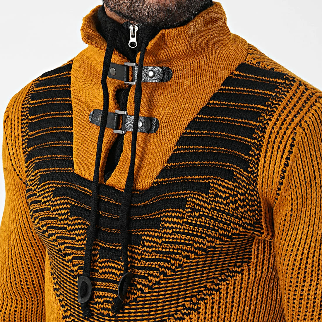 Budget 🔥 Pull Col Montant 5017 Orange de Classic Series 🥰 4 Budget 🔥 Pull Col Montant 5017 Orange de Classic Series 🥰 – Image 2