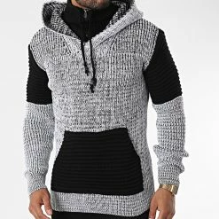 Meilleure vente 🔥 Pull Capuche 5008 Blanc Chiné de Classic Series 🤩 -Classic Series Soldes classic series 342594 5008 WHITE 20221007T155214 03