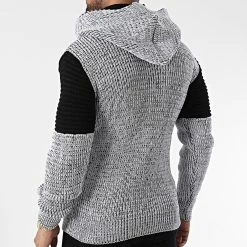 Meilleure vente 🔥 Pull Capuche 5008 Blanc Chiné de Classic Series 🤩 -Classic Series Soldes classic series 342594 5008 WHITE 20221007T155215 04