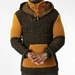 De gros 👏 Pull Capuche 5008 Noir Chiné Orange de Classic Series ⭐ 8 De gros 👏 Pull Capuche 5008 Noir Chiné Orange de Classic Series ⭐ -Classic Series Soldes classic series 342596 5008 BLACK YELLOW 20221007T155336 03