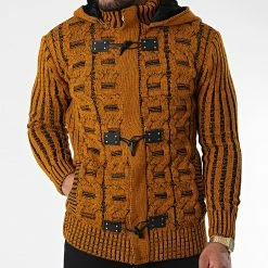 Offres 👍 Gilet Zippé Capuche 3010 Orange de Classic Series 🌟 -Classic Series Soldes classic series 342668 3010 MOUTARDE 20221007T155124 03