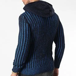 Tout neuf 🎉 Gilet Zippé Capuche 3010 Noir Bleu Clair de Classic Series 🔥 -Classic Series Soldes classic series 342673 3010 BLEU 20221007T155320 04