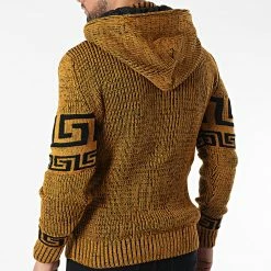 Bon marché 🎉 Gilet Zippé Capuche 3014 Orange de Classic Series ❤️ -Classic Series Soldes classic series 342677 3014 YELLOW BLACK 20221007T160939 04