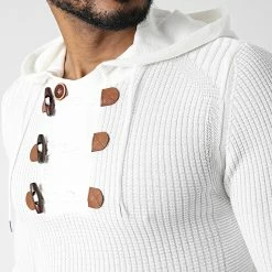 Budget 🛒 Pull Capuche 1913 Beige Clair de Classic Series ⌛ -Classic Series Soldes classic series 342726 1913 BLANC 20221021T151935 02