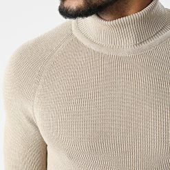 Top 10 🤩 Pull Col Roulé 2010 Beige de Classic Series ✔️ -Classic Series Soldes classic series 342744 CANDC 2010 BEIGE 20221024T150500 02