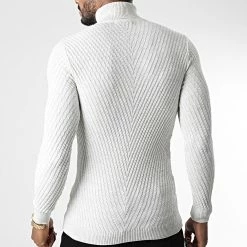 Remise 🔥 Pull Col Roulé 1596 Beige Clair Chiné de Classic Series ⭐ -Classic Series Soldes classic series 342757 1596 ECRU MELANGE 20221020T155930 04