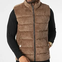 Remise 🧨 Veste Sans Manches 407 Marron de Classic Series 🛒
