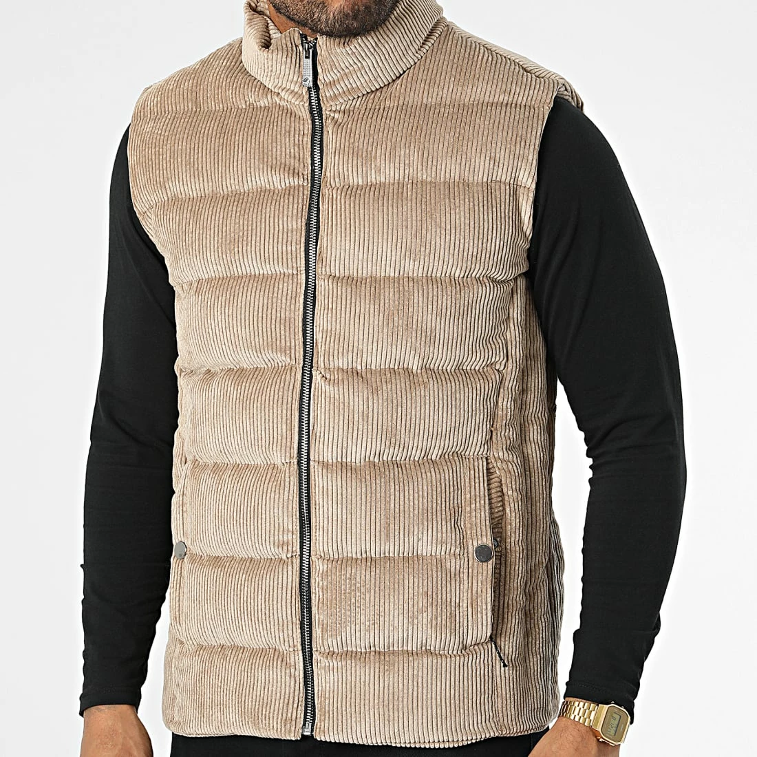 Bon marché 🔥 Veste Sans Manches 407 Beige de Classic Series 🔔 3 Bon marché 🔥 Veste Sans Manches 407 Beige de Classic Series 🔔