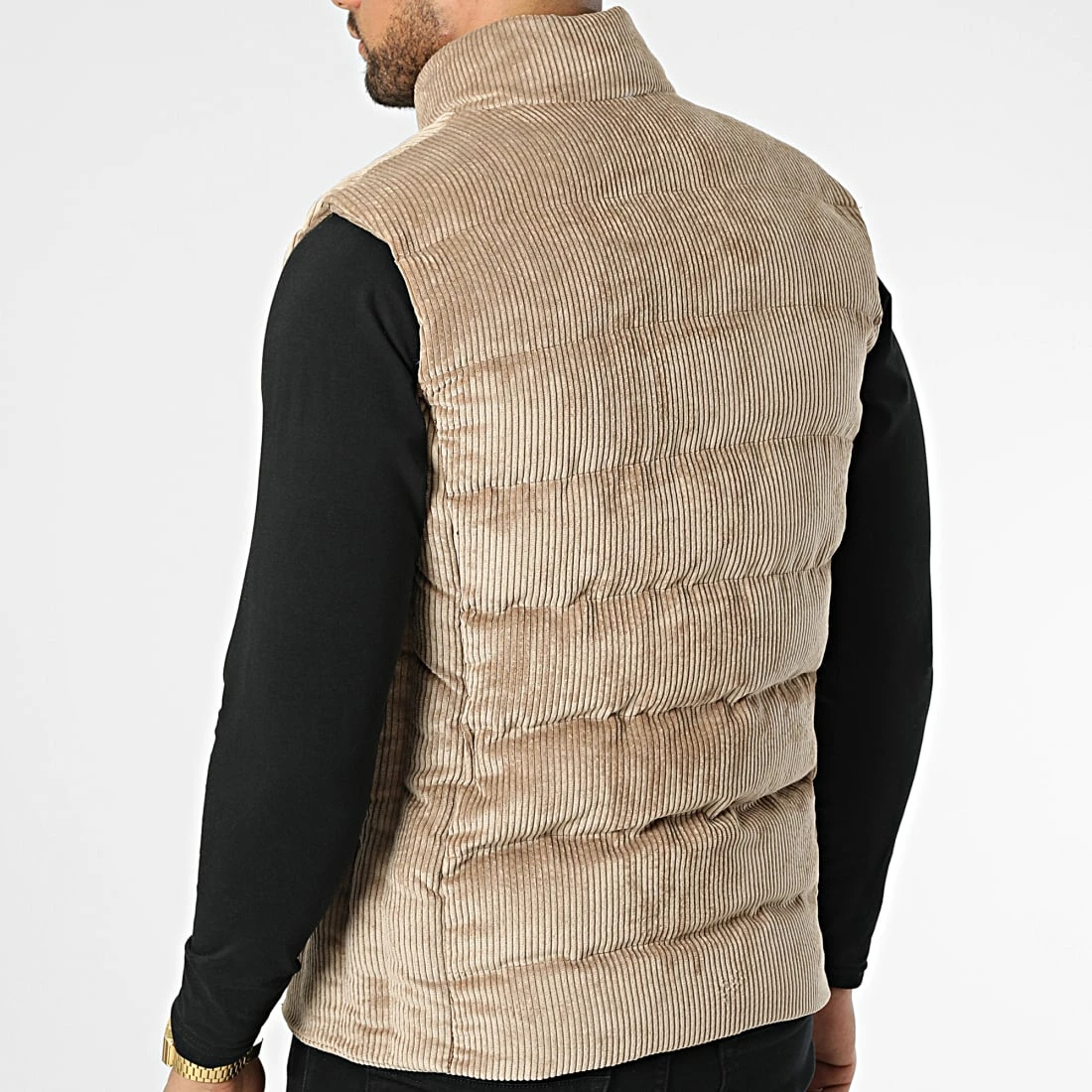 Bon marché 🔥 Veste Sans Manches 407 Beige de Classic Series 🔔 6 Bon marché 🔥 Veste Sans Manches 407 Beige de Classic Series 🔔 – Image 4