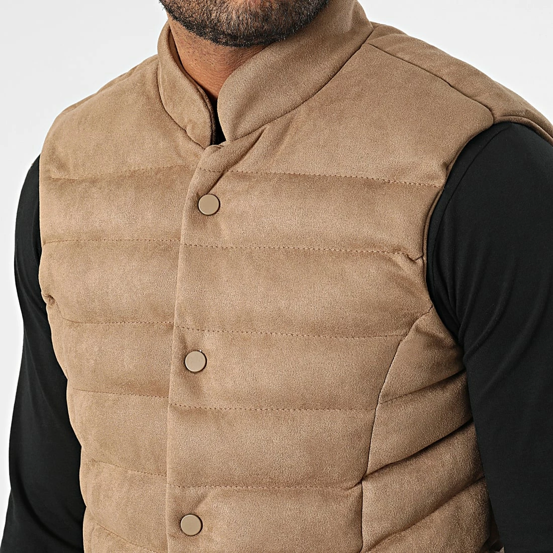 Nouveau 🌟 Veste Sans Manches 403 Beige Foncé de Classic Series 🤩 4 Nouveau 🌟 Veste Sans Manches 403 Beige Foncé de Classic Series 🤩 – Image 2