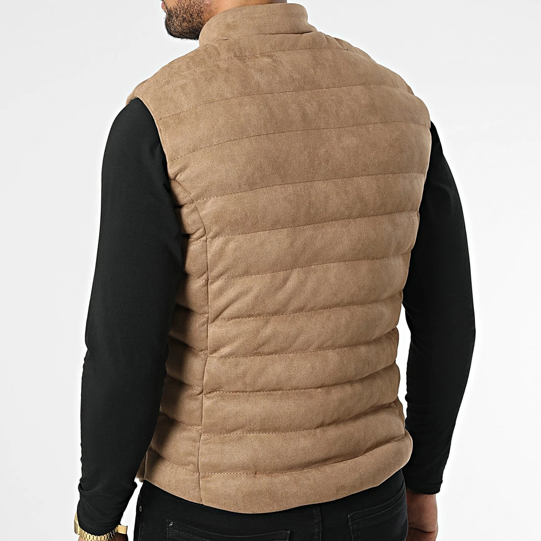 Nouveau 🌟 Veste Sans Manches 403 Beige Foncé de Classic Series 🤩 6 Nouveau 🌟 Veste Sans Manches 403 Beige Foncé de Classic Series 🤩 – Image 4