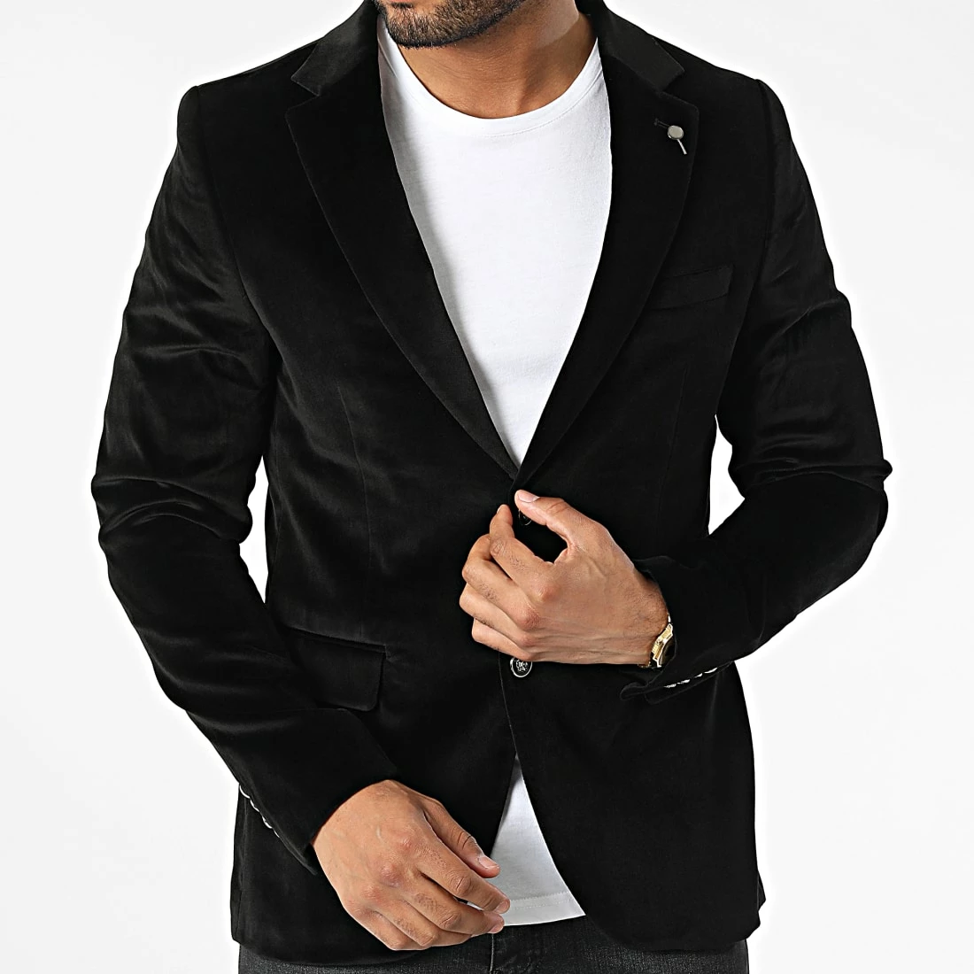 Meilleure affaire 🧨 Veste Blazer Velours X-019 Noir de Classic Series 😍 3 Meilleure affaire 🧨 Veste Blazer Velours X-019 Noir de Classic Series 😍