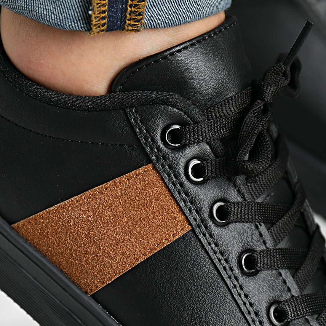 Meilleure affaire ⭐ Baskets 027 Noir Marron de Classic Series 🥰 4 Meilleure affaire ⭐ Baskets 027 Noir Marron de Classic Series 🥰 – Image 2