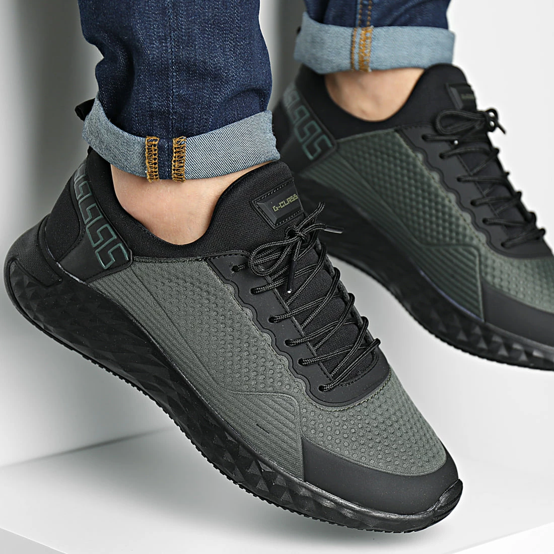 Budget ❤️ Baskets 2044 Black Green de Classic Series ⭐ 3 Budget ❤️ Baskets 2044 Black Green de Classic Series ⭐