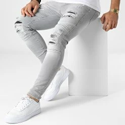 Top 10 ❤️ Jean Skinny 3979 Gris de Classic Series 🛒 -Classic Series Soldes classic series 343395 DHZ 3979 1 FUME 20221027T152258 03