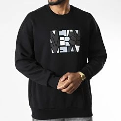 Top 10 🤩 Sweat Crewneck 9901 Noir de Classic Series 🌟 -Classic Series Soldes classic series 344435 9901 001 20221020T155227 03