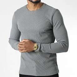 Nouveau ✔️ Tee 👕 Shirt Manches Longues 7900 Gris de Classic Series 👏 -Classic Series Soldes classic series 344444 7900 009 20221020T155514 03